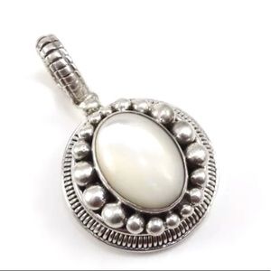Sterling silver Mother of Pearl & Abalone Pendant